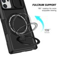 thumbnail image 4 of for Samsung Galaxy Note 20 Ultra Case with Camera Sliding Cover, [Compatible with MagSafe] with Magnetic Ring Kickstand, Military Grade Heavy Duty Protection Phone Case for Galaxy Note 20 Ultra, Black, 4 of 10