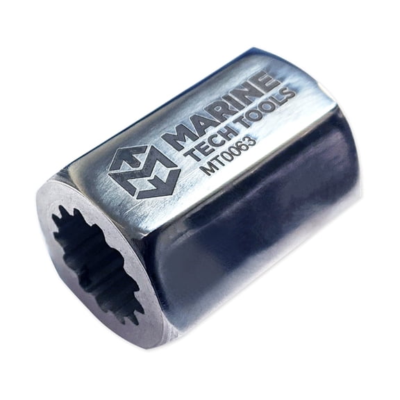 Marine Tech Alpha 1 Drive Shaft Adapter 91-56775T, Fits MC-I, R-MR, Alpha One/Gen II Drive Units & Outboards