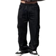 thumbnail image 4 of PADFRYBK Plus Size Wide-Leg Pants For Men Workwear Casual Loose Pants Solid Color Sweatpants Cargo Sweatpants, 4 of 6