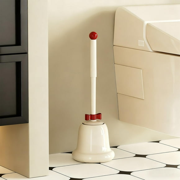 Brosse de Toilette en Forme de Cloche pour Salle de Bain Brosse de Nettoyage avec Base Anti-Odeurs