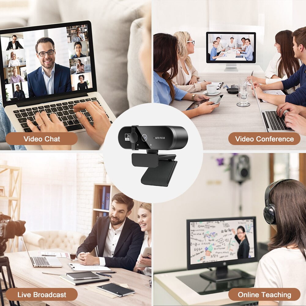 4K Webcam 1080P Mini Camera 2K Full HD Webcam with Microphone 30fps USB Web Cam for Auto  PC Laptop Video Shooting Camera