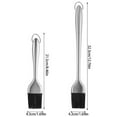 Ihvewuo 2PCS Silicone Oil Brush Basting Brush Silicone Bristles