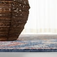 thumbnail image 4 of SAFAVIEH Heirloom Kenelm Floral Polyester Area Rug, Navy/Beige, 5'3" x 7'6", 4 of 8