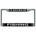 thumbnail image 2 of I'd Rather Be Fishing Photo License Plate Frame  Free Screw Caps with this Frame, 2 of 2