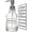 1 Pack, variant on Antique Design Soap Dispenser with Rust Proof 304 Stainless Steel Pump, Refillable Glass Soap Dispenser with 10Pcs Clear Stickers, Premium Kitchen & Bathroom Soap Dispenser
