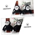 thumbnail image 4 of 2 llaveros de felpa para mochilas, llavero de animales de peluche, bolso de mano, llavero, accesorio para niños, mujeres, mochila, bolso, adornos, 5 pulgadas, 4 of 5