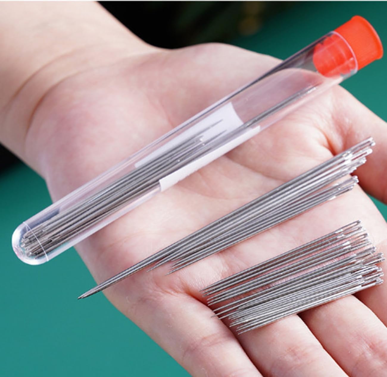 37PCS Stainless Steel Needles for Hand Sewing, Big Eye Steel Sewing Needles Kit, Portable DIY Hand Made Craft Set, Sewing Working Kit for Beginners, Professional DIY Lovers (2Sets-37PCS)