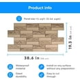 thumbnail image 2 of Smart Profile – 3D Wall Panels for Interior Wall Decor Non-adhesive Thin and Elastic Beige Brick Facing (106 sq ft) PVC Wall Covering Panels for Home and Office – Size (38.6 x 19.3) In - Pack of 20, 2 of 8