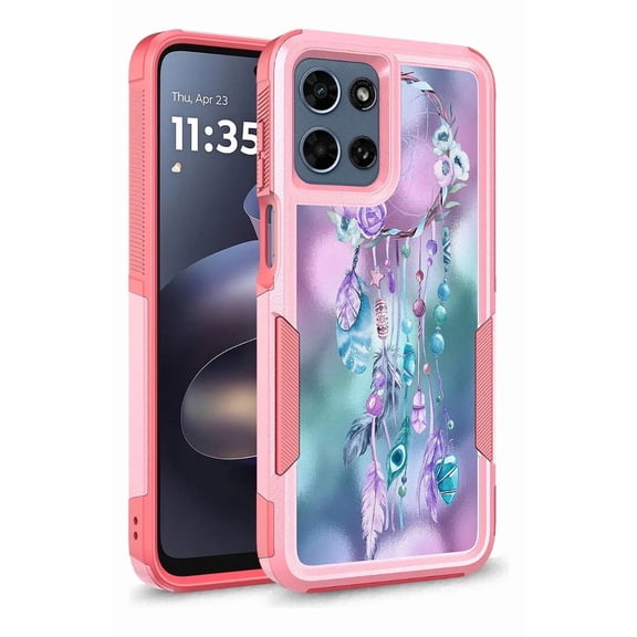 Rosebono Compatible With Motorola Edge 2025 Case, Hybrid Graphic Design Pattern Case (Dream Catcher)