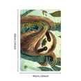 thumbnail image 2 of Bciig Fast Absorption Sloth Tree Leaves Home Bath Rug Mat with Rubber Backing Technology 24x16in, 2 of 5