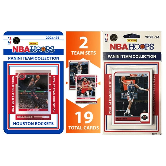 2023 2024 2025 Hoops Basketball Card Team Set Houston Rockets Jalen Green