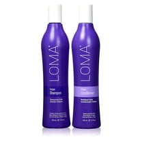 Loma Hair Care Violet Shampoo Violet Conditioner Duo, 12 Fl Oz each