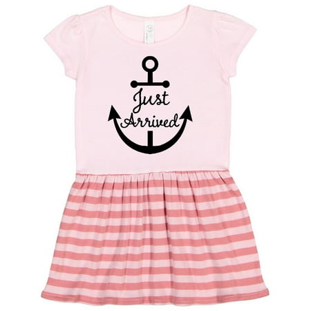 

Inktastic Just Arrived New Baby Nautical Anchor Gift Toddler Girl Dress