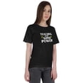thumbnail image 1 of Inkmeso T-Shirt à Encolure Dégagée pour Femmes « Teaching Is My Super Power » Citation Graphique d'Enseignante, 1 of 6