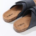 thumbnail image 5 of Roxoni Men's Dual Velco Straps Suede Covered Moulded Faux Cork Midsole Eva Rubber Sole, 5 of 8