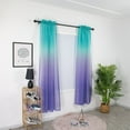 thumbnail image 5 of Gradient Color Tulle Door Window Curtain Drape Panel Sheer Scarf Valances 1PC Curtain For Windows, 5 of 8