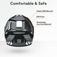 thumbnail image 4 of AHR RUN-F3 Full Face Motorcycle Helmet DOT Approved Lightweight Street Bike Touring Racing S, 4 of 10