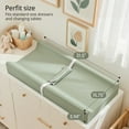 thumbnail image 6 of Baby Changing Pad, Caveen Wipeable Changing Table Pad with Waterproof PU Cover, Portable Baby Diaper Change Station and Dresser, Light Green, 6 of 8