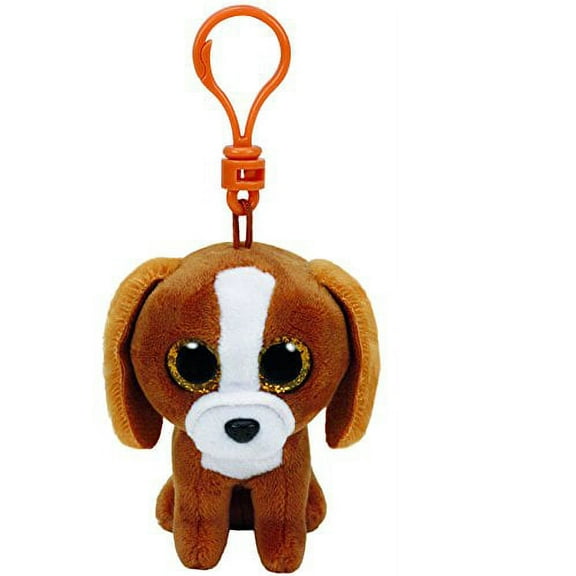 Ty Beanie Boos Tala Brown Dog Clip With Glitter Eyes