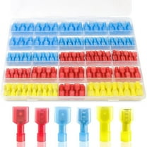 280PCS Spade Connector Kit, 22-10AWG Quick Disconnect Wire Connectors, Nylon Insulated Terminal Connectors