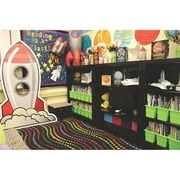 Cardboard Rocket Spaceship Stand Up - Almost 5 Feet Tall - Great For The Classroom And Vbs - Vbs Vacation Bible School Supplies/Decor