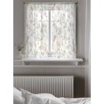 thumbnail image 5 of Farmhouse Daisy Blossoms Tier Curtains 45 Inch Length,Sheer Curtains for Bedroom Living Room Window Vintage Rustic Flowers Rod Pocket Drapes Kitchen Curtains Small Half Window 27.5"x45" 2 Panels, 5 of 7
