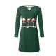 thumbnail image 3 of Vestidos de Navidad Para Mujer Imprimir Moda Erógena Casual Cuello Redondo Vestido de Manga Larga Odeerbi ODB203542, 3 of 4