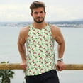 thumbnail image 6 of Pofeuu Flower With Ladybug Print Men's Workout Tank Tops Sleeveless Muscle Gym Shirt Quick Dry-Medium, 6 of 7