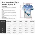 thumbnail image 4 of Bixox Men's Christmas Snowman In The Snow Printed Short Sleeve Skinny Athletic T-Shirt, 4 of 6