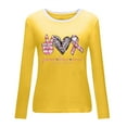 thumbnail image 3 of Breast Cancer Sweatshirt for Women Ribbon Gesture Print Awareness Pullover Long Sleeve Loose Fit Casual T Shirt (Medium, Yellow), 3 of 3