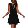 thumbnail image 3 of Liquidation d'Été 2025! Robe Grande Taille pour Femmes, Liquidation d'Été pour Femmes, Robe d'Été Unie Sans Manches Col Rond, 3 of 5