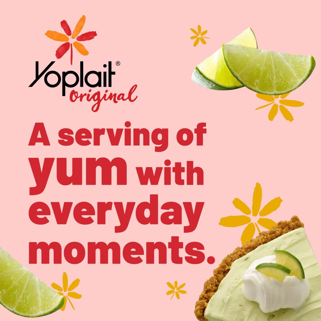 Yoplait Original Low Fat Key Lime Pie Yogurt Cup, Good Source of Calcium, 6 oz
