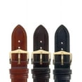 thumbnail image 4 of Hirsch Ascot Leather Watch Strap - Golden Brown - L - 18mm / 16mm - Shiny Gold Buckle - Calf Leather Band, 4 of 9