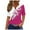 Pink, variant on Ecqkame Tops for Women Short Sleeve Pleated Button Loose Casual Breathable Pullover Tops Womens Summer Tops Blue S