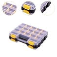 thumbnail image 6 of MAGIDEAL Double Side Tool Organizer Small Parts Case 32x26.9x7.8cm Accessory Transparent Yellow, 6 of 8