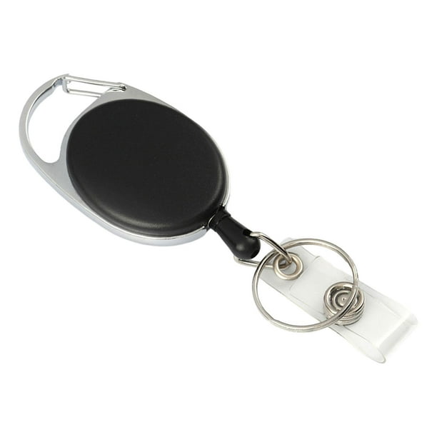 BELOVING Retractable Key Chain Key Holder Badge Holder for Backpack Purpse  Waist Belt Black 