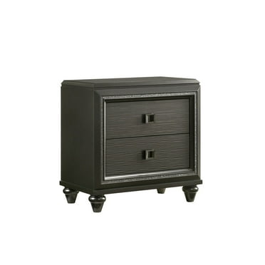 Picket House Furnishings Faris 2-Drawer Nightstand in Black