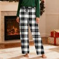 thumbnail image 5 of CYiJun Plaid Pajama Pants for Men Lightweight Elastic Waist Drawstring Soft Flannel Sleep Lounge Pants, 5 of 9