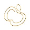 thumbnail image 1 of 100pcs Fruit Paper Clips Cute Bookmark Pare Clips Portable Funny Small Paper Clips with Transparent Box for School Office Gold, 1 of 3