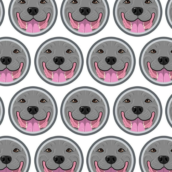 Pit Bull Face Blue Nose Pet Dog Premium Gift Wrap Wrapping Paper Roll