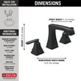 thumbnail image 2 of Delta 3564-Mpu-Dst Ashlyn 1.2 GPM Widespread Bathroom Faucet - Bronze, 2 of 7