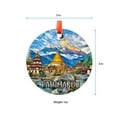 thumbnail image 5 of Kathmandu Christmas Ornament, Ceramic, Acrylic - Travel Souvenir, Tree Hanging, Trip Keepsake 2025, Jetsetter Gift, Collector’s Piece, Holiday Tree Decoration, 5 of 5
