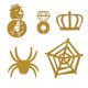 thumbnail image 4 of Conjunto de patrones para decoración de tartas, tarjetas, alces, árboles de Navidad, calaveras, murciélagos, calabazas, 4 of 5