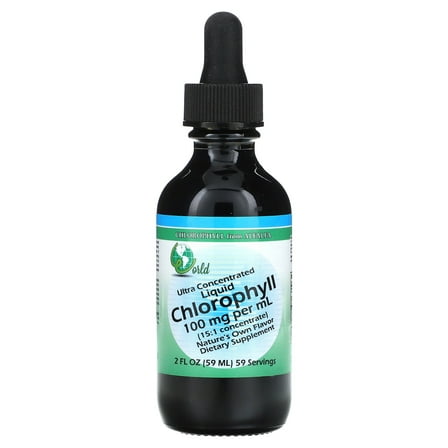 World Organic Ultra Concentrated Liquid, Chlorophyll, 100 mg, 2 fl oz (59 ml)