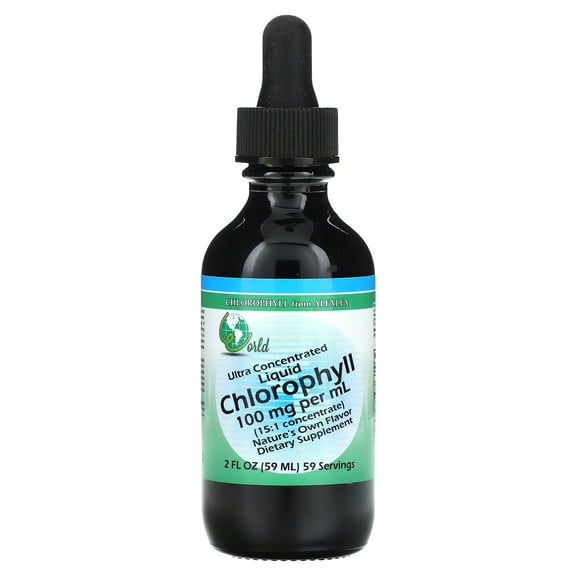 World Organic Ultra Concentrated Liquid, Chlorophyll, 100 mg, 2 fl oz (59 ml)