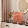 thumbnail image 2 of Acrylic Earrings Holder Organizer Box Large Clear Earring Jewelry Storage Organizer Box Transparent Stackable Drawers Jewelry Display for Earrings Necklace Bracelets Rings Layers Pi, 2 of 7
