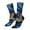 2 Black-2, variant on Navy Blue Marble Print Adult Socks for Men & Women,Calf Socks, Ankle Socks,Boots Socks,Breathable Casual Sock,Unisex Crew Socks