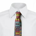 thumbnail image 2 of Retro Necktie, Audio Cassettes in Squares, Dress Tie, 3.7", Multicolor, by Ambesonne, 2 of 3