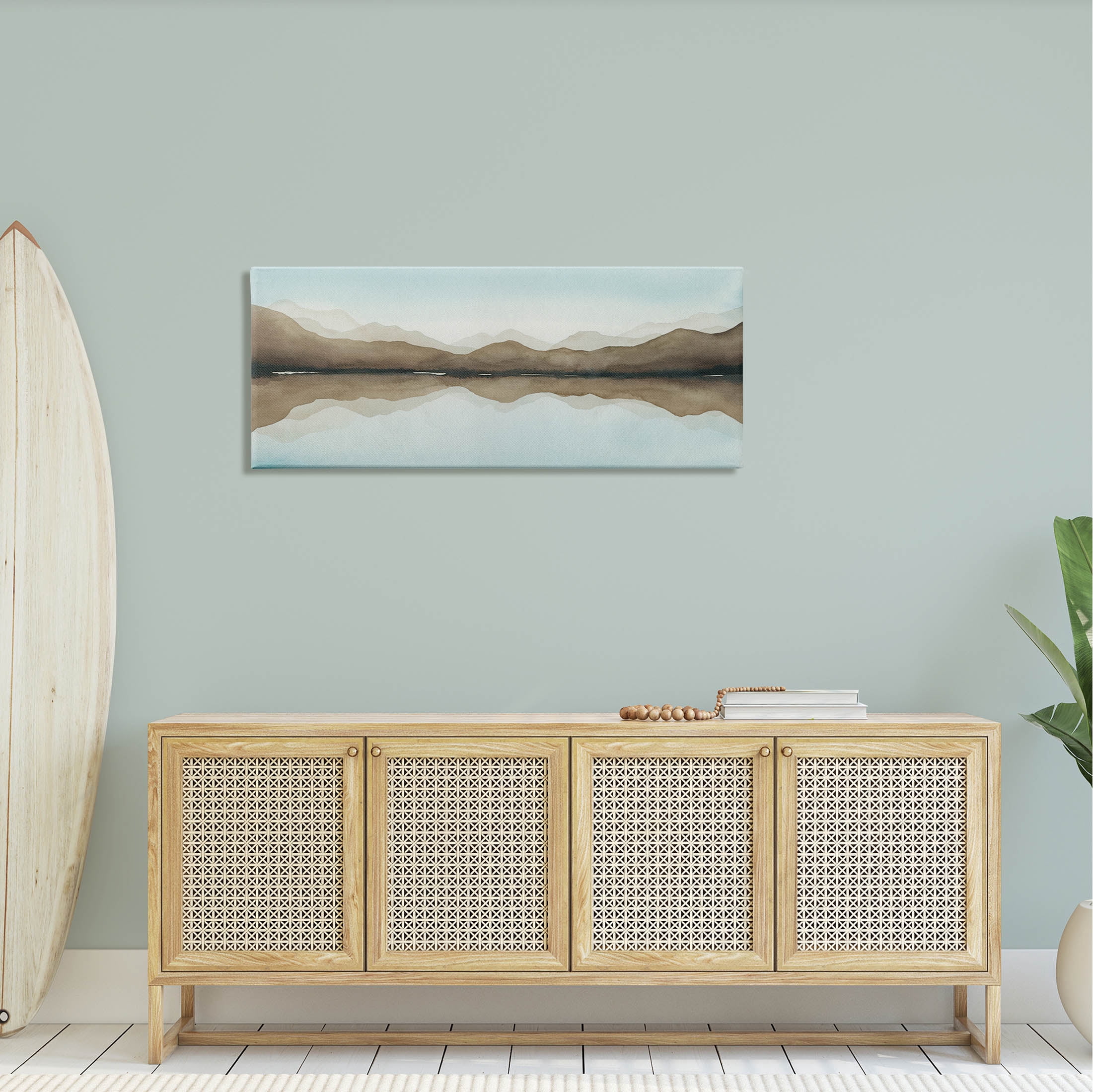 Stupell Industries Vast Mountain Lake Reflection Painting Gallery Wrapped Canvas Print Wall Art, Design by Grace Popp