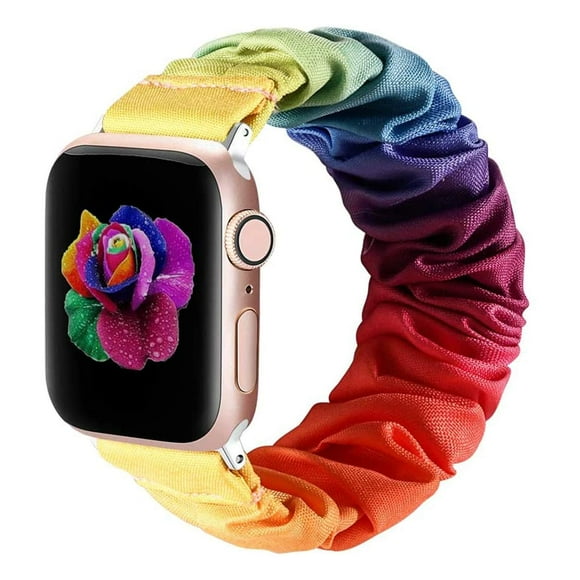 Bmbmpt Correa Elástica Para Reloj Compatible Con Apple Watch Band De 38 Mm, 40 Mm, 42 Mm, 44 Mm, Pulsera De Tela Con Estampado De Patrón Suave Para Iwatch Se Series 6 5 4 3 2 1